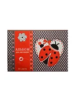 Альбом для рисования Феникс+, "Божья коровка", А4, 24 листа, на скрепке