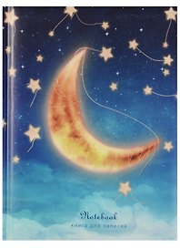 Записная книжка «Ночное небо» А6, 80 листов, Listoff