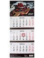 Календарь квартальный 2027г 297*695 "Вкус жизни" настенный, трёхблочный, спираль, выборочный УФ-лак