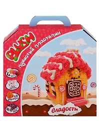 Набор для творчества, Пластилин пушистый PLUSH, набор Сладости