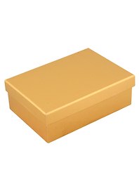 Коробка подарочная "Металлик желтый" 14,5*20,5*7см, картон