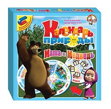 Маша и Медведь Календарь природы Игра на магнитах (5+) (01435) (коробка)