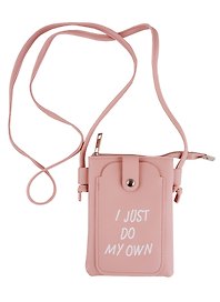 Сумка на молнии I just do my own(кожзам)(12х19)