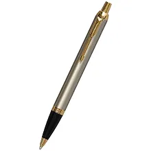 Ручка подарочная шариковая синяя, IM Brushed Metal GT, Parker