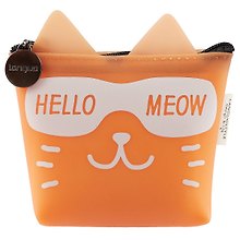 Кошелек на молнии Кошка Hello Meow (ПВХ) (11х8) (LG-8490)