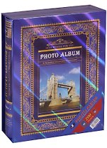 Фотоальбом на 200 фото Лондон Париж золото 10*15см (коробка) 12-22210-H9251