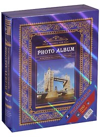 Фотоальбом на 200 фото Лондон Париж золото 10*15см (коробка) 12-22210-H9251