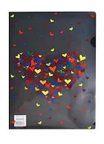 Папка-уголок А4 "Сердце", пластик 0,18мм, Centrum