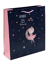 Пакет А4 32*26*10 "Принцесса на месяце. Basic" дет., бум.мат.ламинат