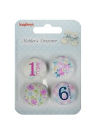 Набор фишек из металла №4-1 «Мамины сокровища», ScrapBerry`s