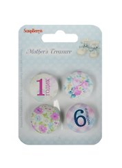 Набор фишек из металла №4-1 «Мамины сокровища», ScrapBerry`s