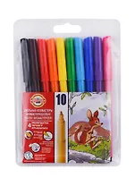 Фломастеры Koh-I-Noor, 10 цветов