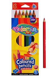 Карандаши цветные «Kids Jumbo», Colorino, 6 цветов