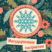 Мандариновое настроение. Набор снежинок для вырезания (197х197 мм, 16 стр., в европодвесе)