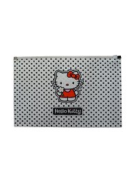 Папка для тетрадей А4 "Hello Kitty", на молнии, пластик, объемная, Премьера