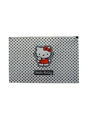 Папка для тетрадей А4 "Hello Kitty", на молнии, пластик, объемная, Премьера
