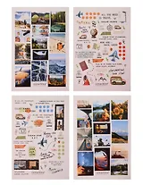 Набор стикеров "Путешествия" (4 листа)