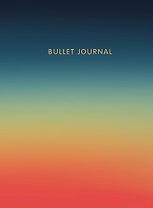 Книга для записей А5 160стр тчк. "Bullet Journal (закат)" с наклейками
