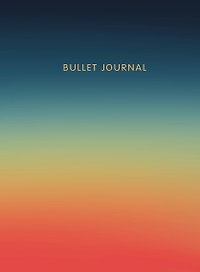 Книга для записей А5 160стр тчк. "Bullet Journal (закат)" с наклейками