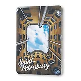 Сувенир, Магнит Двор-колодец 5,6*8,3см, картон