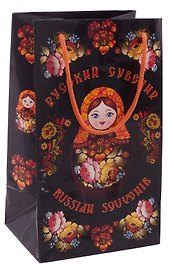 Пакет Вира-М "Матрешки хохлома" ламин. глян. 14*24*10 в асс.