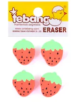 Ластик "Дольки" инд.уп., подвес, ассорти