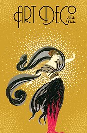 Записная книжка «ArtNote. Art Deco» А5, золотая, Эксмо