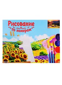 Набор для раскрашивания по номерам ТМ Рыжий Кот Холст Живописная дорога 30х40см Х-9137