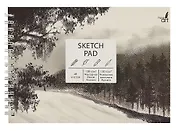 Скетчбук А5 40л "Дымка" комбинир.блок, тв.обложка, софт.тач., евроспираль