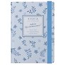 Записная книжка А6 96л кл. "CREATOR. Forget-me-nots" 7БЦ, лам.soft touch, резинка, офсет