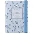 Записная книжка А6 96л кл. "CREATOR. Forget-me-nots" 7БЦ, лам.soft touch, резинка, офсет - 0