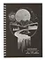 Скетчбук А5 20л "Звездная ночь" акварел. бумага, 200г/м2, черный тонир.картон, тиснение фольг. серебро, евроспираль - 0