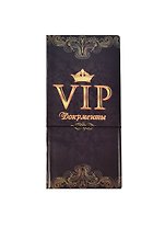 Конверт для путешествий с резинкой VIP Документы (10,5х21,8) (910103)