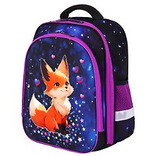 Ранец «Fairy fox», 1–4 класс, анатомическая спинка, 2 отделения, 36×28×14 см, ЭВА, Brauberg