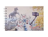Блокнот А6 60л СПб "Кошарики в Питере. Селфи" спираль