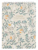 Блокнот А5 50л кл. "Romance", цапля, карт.обл., спираль, микротекстурирование, ламинация, тиснение золотой фольгой