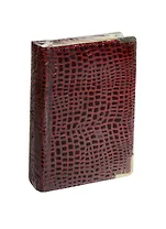 Ежедневник недатированный А6 152 листа "Prestige. Iguana" бордовый