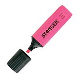 Текстовыделитель Stanger, Paper&Fax, розовый 1-4 мм