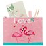 Папка для тетрадей А4 "Flamingo summer" молния, пластик, ассорти  - 1