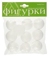 Заготовка из пенопласта. 10 штук. 40 мм. Полусферы. -Китай: Альт, (Hobby Time ). 2-202/10 376440
