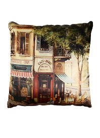 Подушка декоративная Парижское Кафе (35х35) (PLW-35 Cafe)