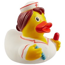 Игрушка для ванной, уточка резиновая FUNNY DUCKS "Уточка медсестра 2" (1886)