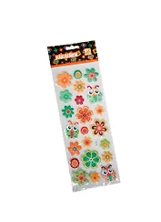 Набор для творчества ACTION! Fancy Наклейки объемные Цветочки и букашки 8,5*19,5см в асс.