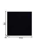 Картон, 30x30 см, чёрный, крашеный в массе, 880 г/м2, 1,25 мм, Decoriton - 1