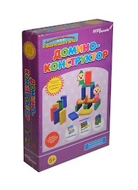 Домино-конструктор развивающий + книга с заданиями, Дрофа-Медиа