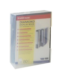 Папка с файлами «Diamond» А4, 80 файлов, пластик, в ассортименте, Erich Krause