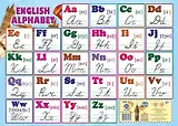 Английский алфавит. Учебный плакат (Формат А2) (ФГОС)