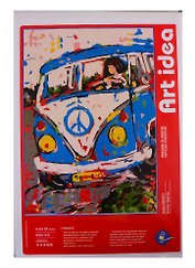 Картина по номерам Art Idea 21*29,7см. Hippie bus MINIA40172