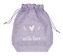 Мешок холщовый «With love», фиолетовый, 20*25*6см, шнурок