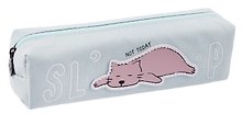 Пенал на молнии "Кот Not today", ткань, 20 х 5,5